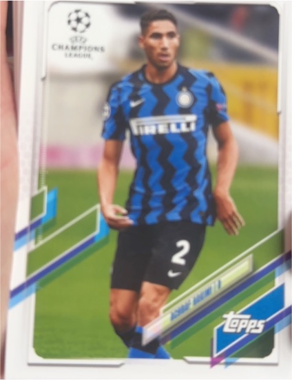2020-21 Topps Chrome UEFA Champions League #31 Achraf Hakimi — front