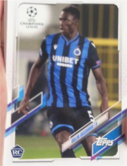 2020-21 Topps Chrome UEFA Champions League Soccer Base #11 Odilon Kossounou — front