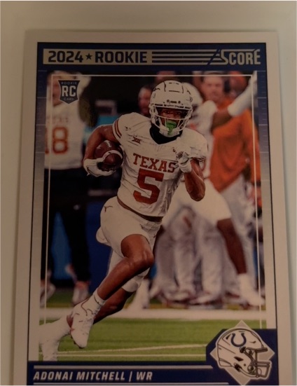 2024 Panini Score #340 Adonai Mitchell — front