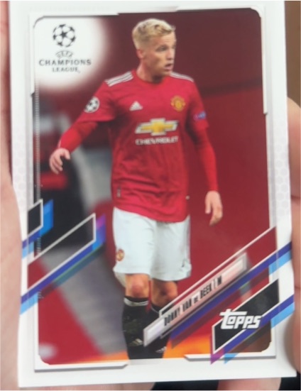 2020-21 Topps Chrome UEFA Champions League #82 Donny van de Beek — front