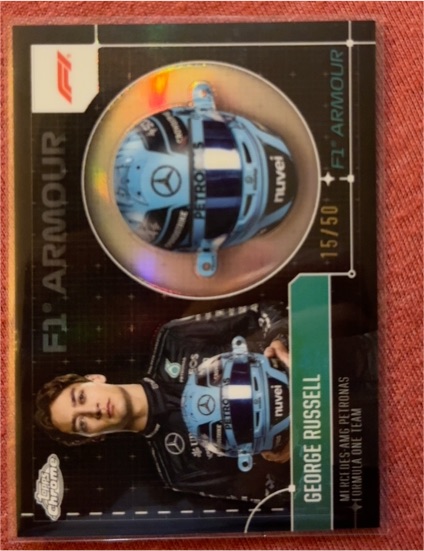2024 Topps Chrome Formula 1 F1 Armour #F1A-15 George Russell — front