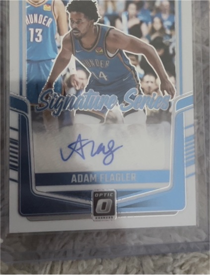 2024-25 Donruss Optic Signature Series #SS-ADFL Adam Flagler — front