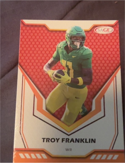2024 SAGE HIT #5 Troy Franklin — front
