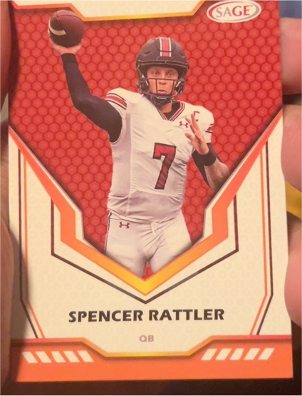 2024 Sage #68 Spencer Rattler — front