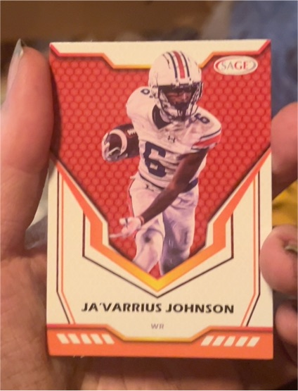 2024 Sage #64 Ja'Varrius Johnson — front