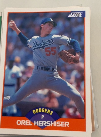 1989 Score #370 Orel Hershiser — front