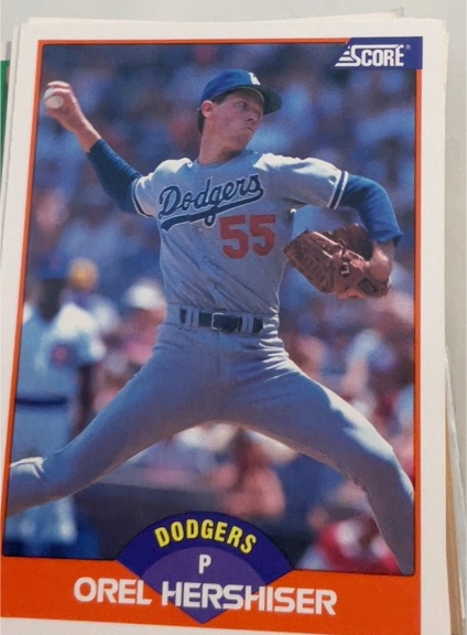 1989 Score #370 Orel Hershiser — front