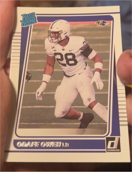 2021 Donruss #345 Odafe Oweh Rated Rookie — front