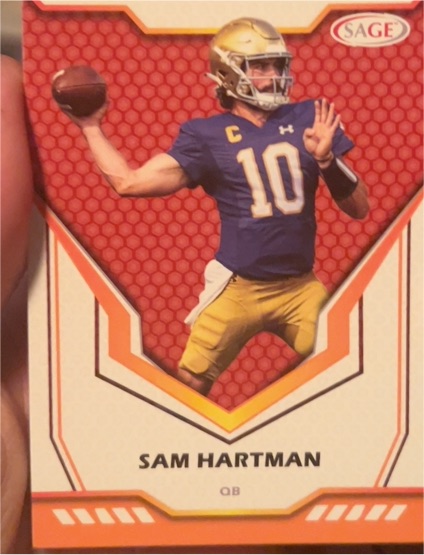 2024 Sage #1 Sam Hartman — front