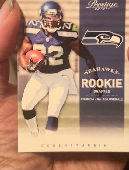 2012 Panini Prestige Extra Points #255 Robert Turbin — front