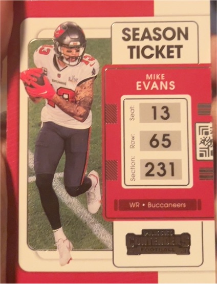 2021 Panini Contenders #92 Mike Evans — front