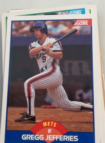 1992 Score #1 Gregg Jefferies — front
