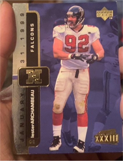 1999 Upper Deck Super Bowl XXXIII #9 Lester Archambeau — front