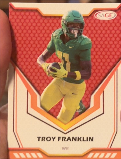 2024 SAGE HIT #5 Troy Franklin — front