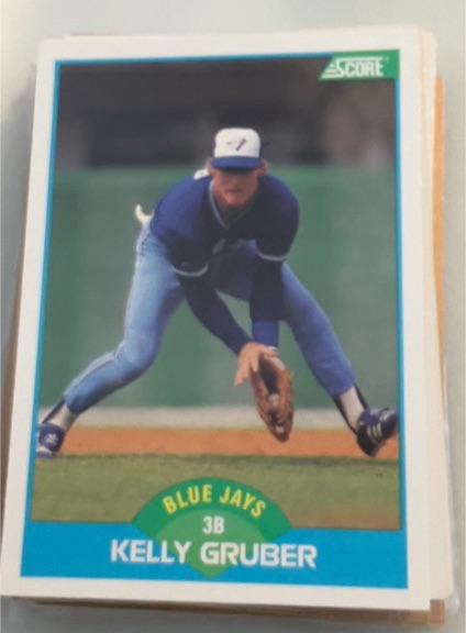 1989 Score #194 Kelly Gruber — front