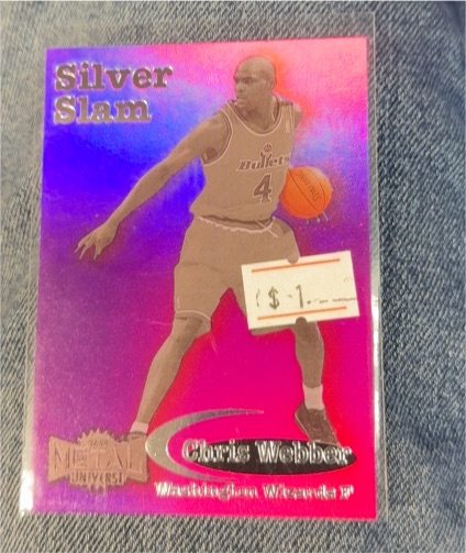 1997-98 Skybox Metal Universe Silver Slam #20SS Chris Webber — front
