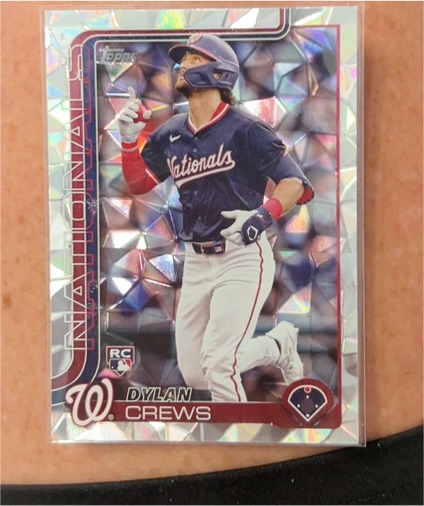 2025 Topps Chrome #146 Dylan Crews Washington Nationals Rookie — front