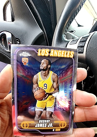 2024-25 Topps Chrome #149 Bronny James Jr. — front