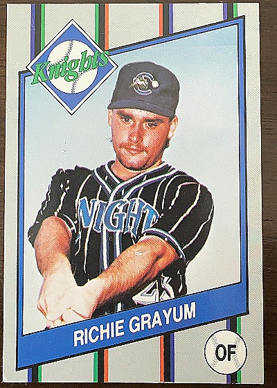 1990 Team Issue #23 Richie Grayum — back