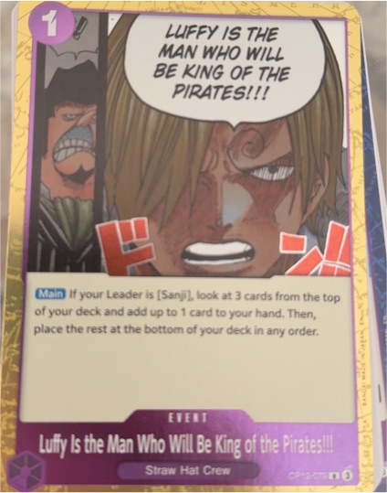 One Piece TCG OP12-079 Luffy Is the Man Who Will Be King of the Pirates!!! — front