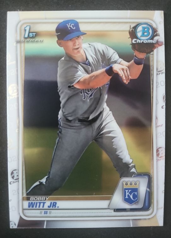 2020 Bowman Chrome #BCP-25 Bobby Witt Jr. — front