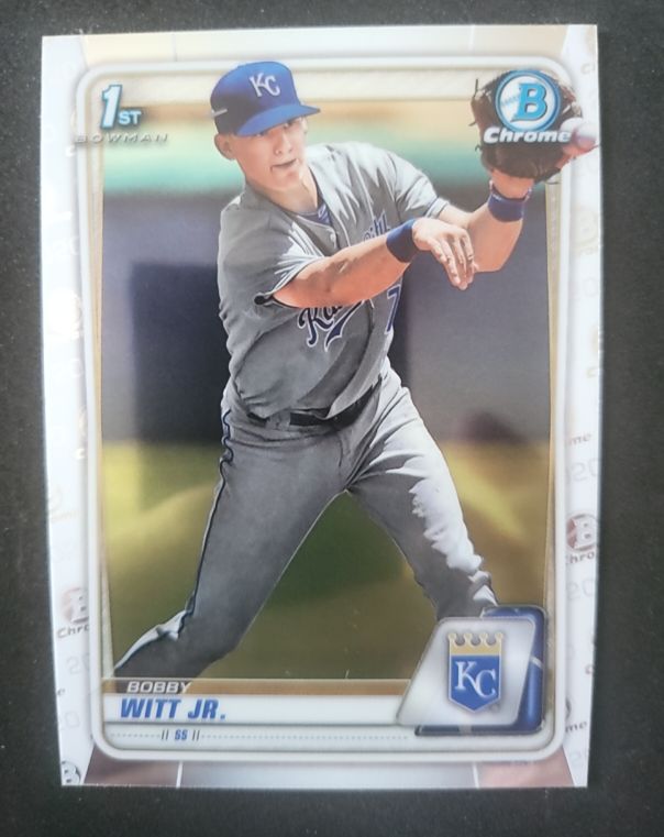 2020 Bowman Chrome #BCP-25 Bobby Witt Jr. — front