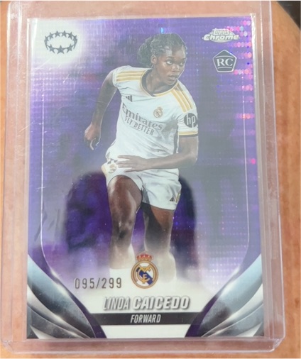 2023-24 Topps Chrome UEFA Women's Champions League #18 Linda Caicedo — front