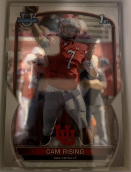 2022 Bowman University Chrome #76 Cam Rising — front