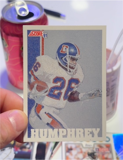 1991 Score #624 Bobby Humphrey — front