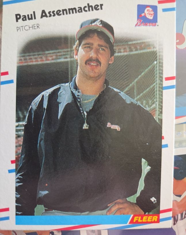 1988 Fleer #532 Paul Assenmacher Atlanta Braves — front