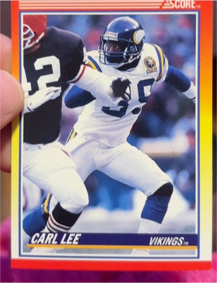 1990 Score #276 Carl Lee Minnesota Vikings — front