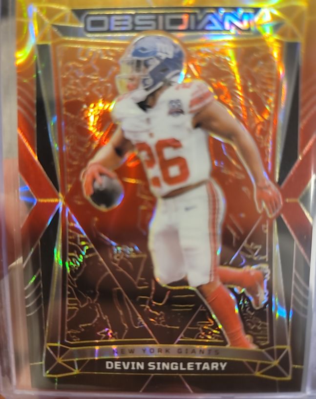 2024 Panini Obsidian #Devin Singletary New York Giants — front