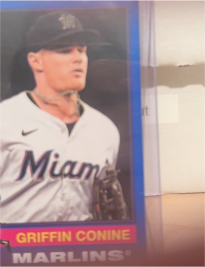 2025 Topps Heritage #111 Griffin Conine Rookie Miami Marlins — front
