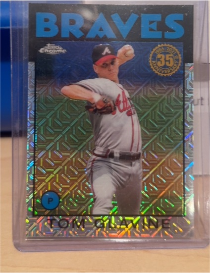 2021 Topps Update #86C-21 Tom Glavine 1986 Topps Chrome — front