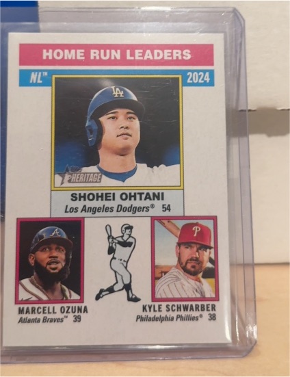 2025 Topps Heritage #193 NL Home Run Leaders Shohei Ohtani — front