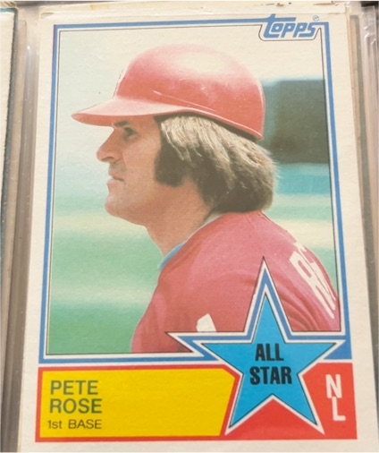 1983 Topps #397 Pete Rose All Star Philadelphia Phillies — front