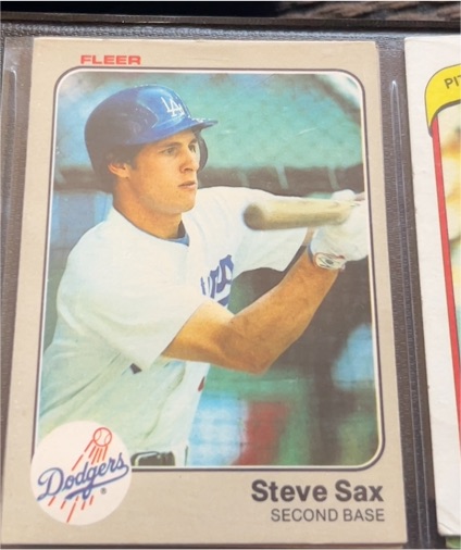 1983 Fleer #220 Steve Sax — front