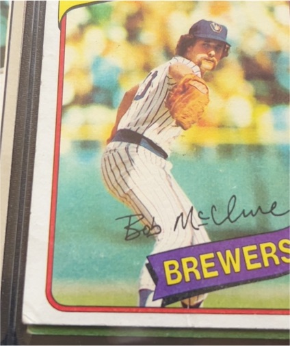 1980 Topps #357 Bob McClure Milwaukee Brewers — front