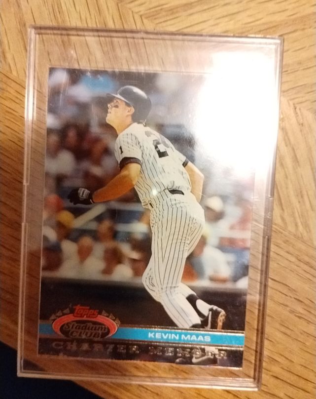 1991 Topps Stadium Club Charter Member #18 Kevin Maas — front