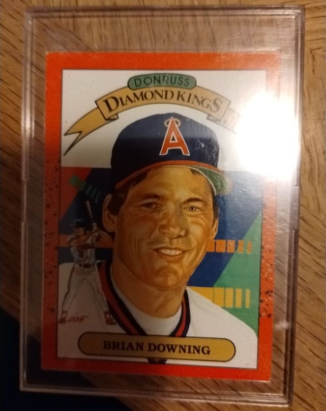1990 Donruss Diamond Kings #10 Brian Downing — front