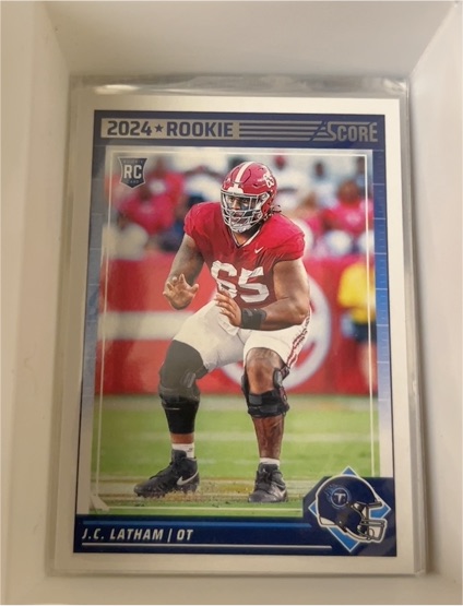 2024 Panini Score #318 J.C. Latham — front