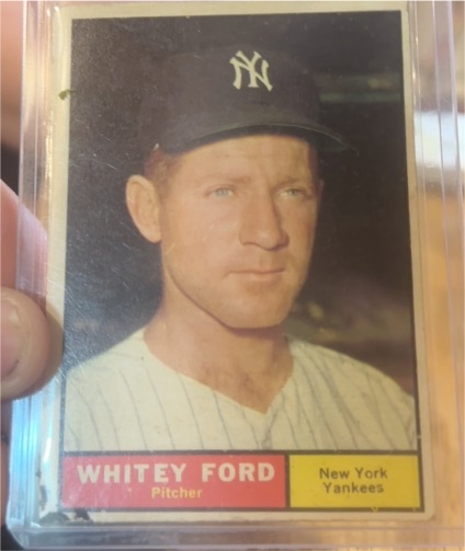1961 Topps #160 Whitey Ford — front