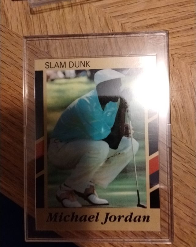 1990 Slam Dunk #1 Michael Jordan — front