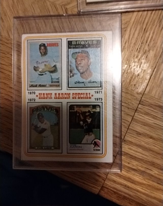 1974 Topps #6 Hank Aaron Special 1970-73 — front