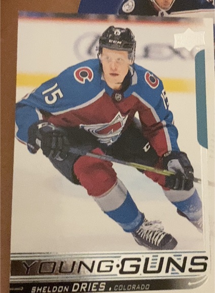 2018-19 Upper Deck #240 Sheldon Dries Young Guns Rookie — front