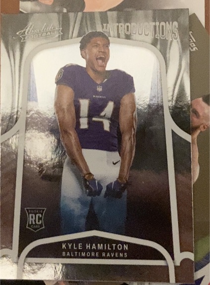 2022 Panini Absolute Introductions #INT-20 Kyle Hamilton — front