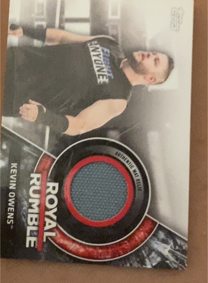 2018 Topps WWE Then Now Forever Royal Rumble Mat Relic Kevin Owens — front