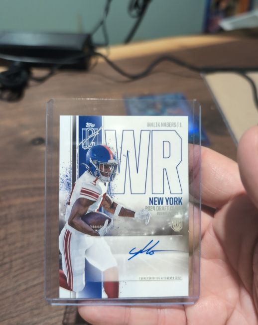 2024 Topps Signature Class #RCA-MN Malik Nabers — front