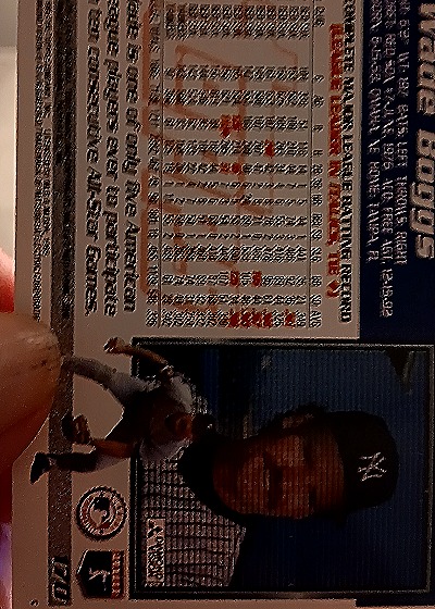 1995 Topps #370 Wade Boggs — back
