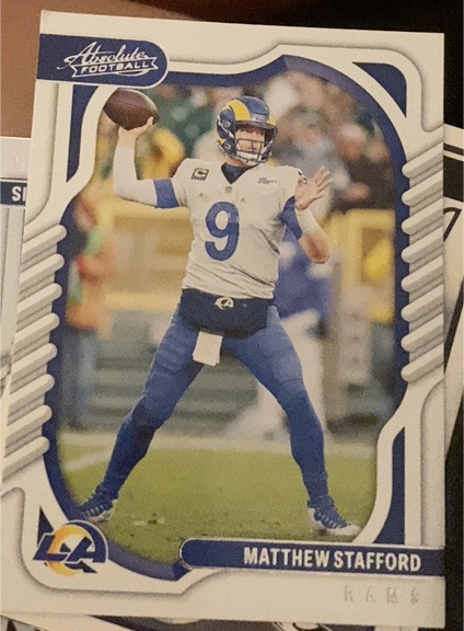 2022 Panini Absolute #34 Matthew Stafford — front
